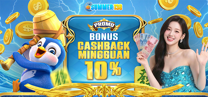 Bonus CashBack Mingguan 10%